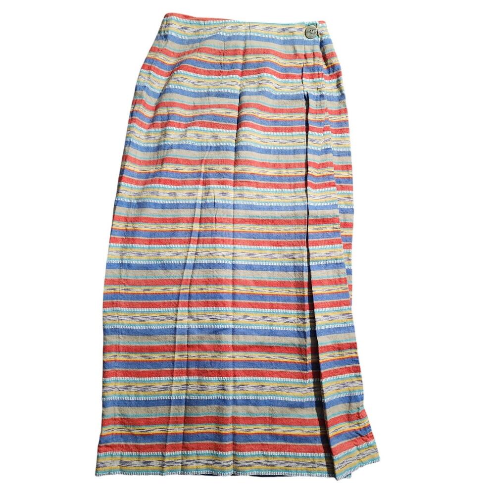 Contrepoint Southwest Boho Rustic Wrap Maxie Vintage Skirt Size 8